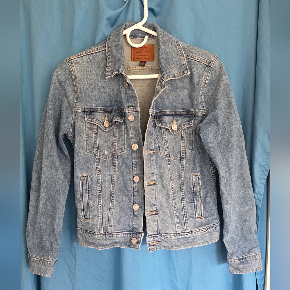 Lucky Brand Light Blue Denim Jacket - Classic Button-Front